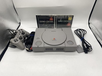 PlayStation 1 PS1 Console w/ Dino Crisis 1 & 2 set SCPH-7000 JP Ver.