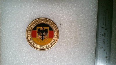 CHALLENGE COIN EMBASSY OF GERMANY DEFENSE ATTACHE STAFF WASHINGTON DC BUNDESWEHR