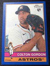 2025 Topps Heritage High Number Colton Gordon #637 Dark Blue Border Astros (RC)