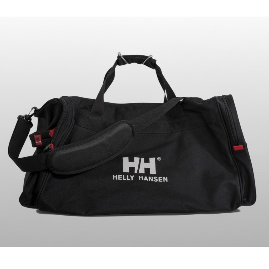 Bolso de Lona Helly Hansen 50L Negro Viaje Fin de Semana Gimnasio Llevar