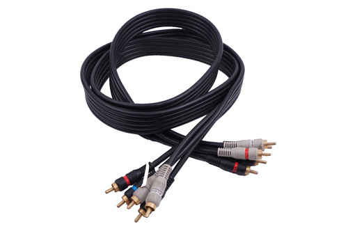 5 RCA Male to 5 RCA Male Audio Video Component Cable A/V TV DVD Multi-Pack 6ft