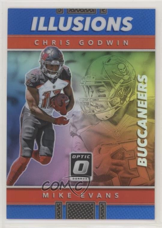 2017 Donruss Optic Illusions Blue Prizm /149 Chris Godwin Mike Evans Rookie RC