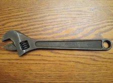 VINTAGE J. H. WILLIAMS & Co SUPERJUSTABLE 12" ADJUSTABLE Crescent WRENCH USA