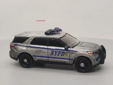 Green Light 1: 64 2020 Ford Police Interceptor Utility Patrol Car Clear NYPD Car