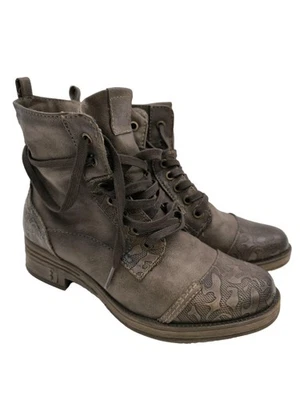MUSTANG Bottines à lacets Dames Bottines T EU 39 brun style extravagant - Photo 1/4