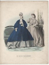 LES MODE PARISIENNES PIATTO MODA VITTORIANO 1863 1077
