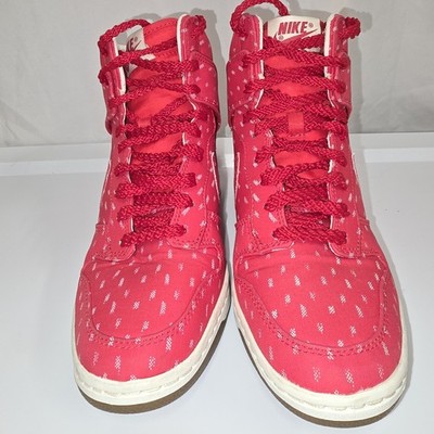 Nike Dunk Sky Hi Women's Sneakers Vintage Hyper Red Size 9 598216