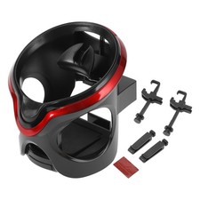 Image of 1 Pc for Most Vehicles Car Cup Holder 105x98x100mm Black,Red ABS