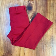 Vintage 70's Day's Men's Pants 30 x 26 Bootcut Plaid Polyester Knit Retro C3-23