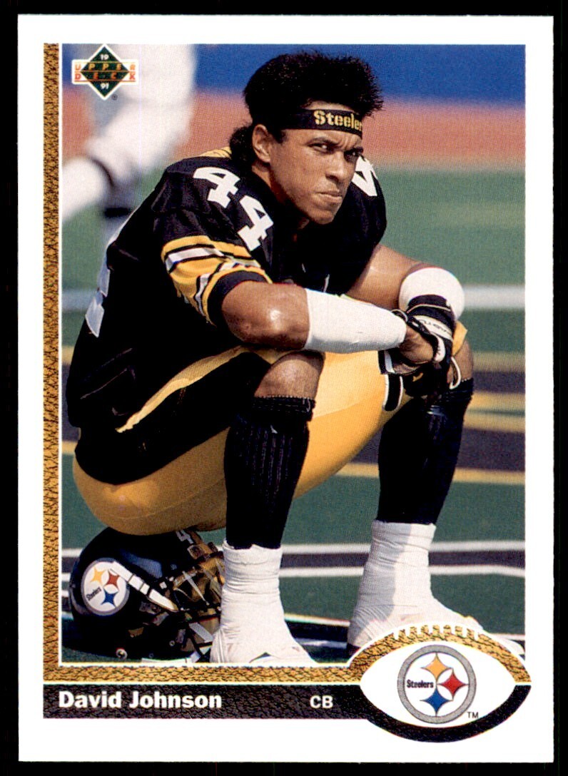 1991 UPPER DECK HIGH # SERIESS DAVID JOHNSON PITTSBURGH STEELERS #564