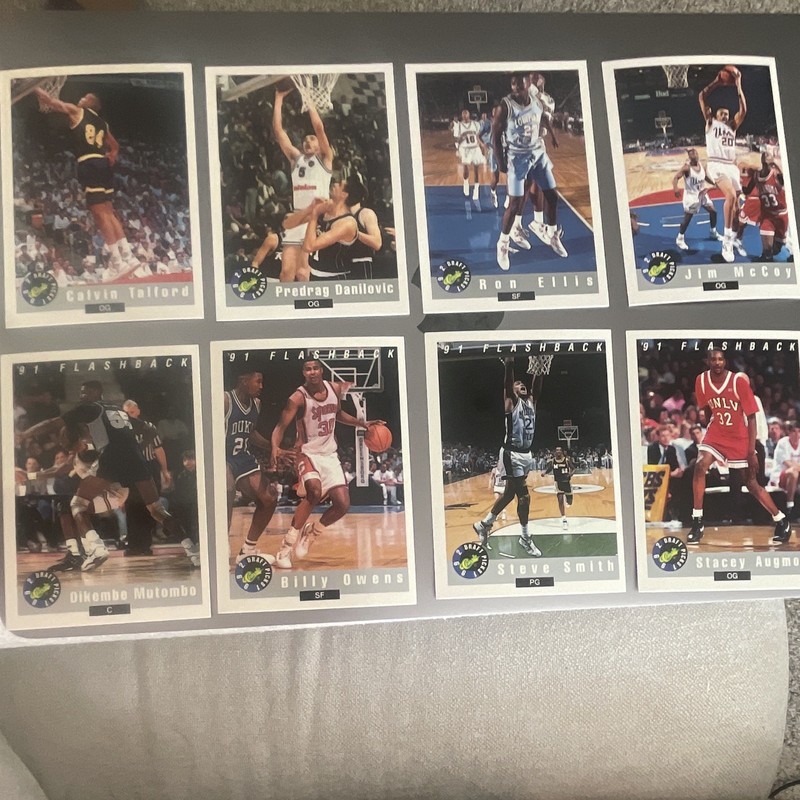 SkyBox 1991 Flashback NBA Basketball Cards Lot of 8 Mutombo Danilovic