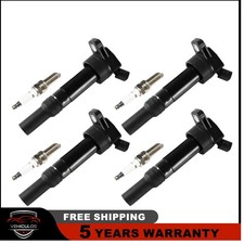 4 Ignition Coil Spark Plug for Hyundai Elantra Tucson Kia Forte Soul UF651