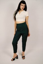 Marithe  Francois Girbaud Pants M vintage 80s green high waisted skinny fit
