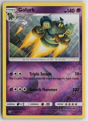 Pokemon Golurk 44/73 Shining Legends NM card Reverse Holo | eBay