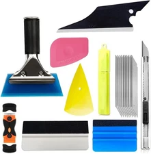 18PCS Car Window Tint Kit, Vehicle Glass Protective Film Wrapping Installation S