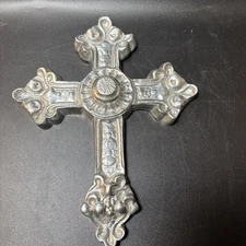 Holland Boone polished pewter Cross
