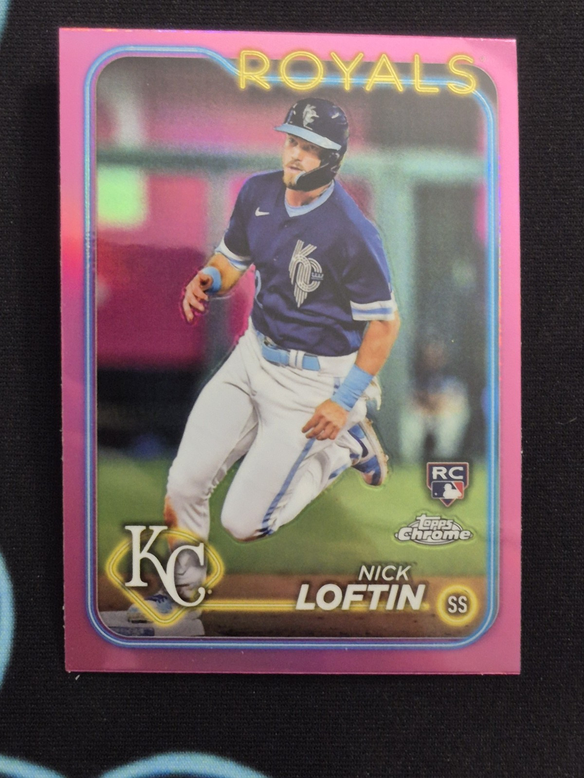 2024 Topps Chrome #183 Nick Loftin RC - Pink Refractor