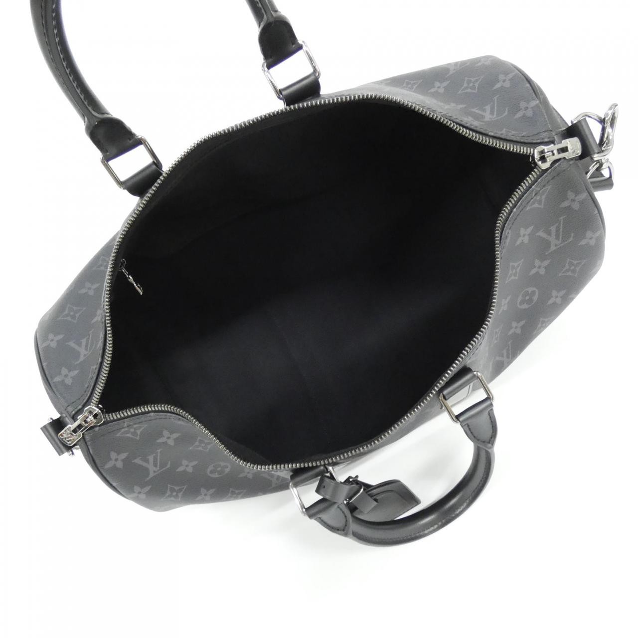 Authentic LOUIS VUITTON Monogram Eclipse Keepall … - image 7