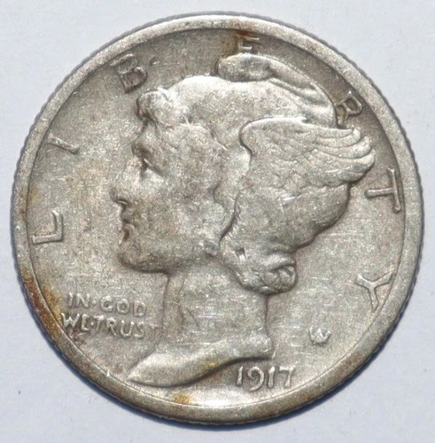 1917 S Mercury Dime XF EXTRA FINE (O244)