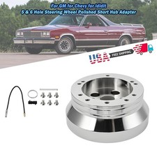 Chrome 5 6 Hole Steering Wheel Short Hub Adapter For Ididit For Gmc For Chevy Chrome 5 6 Hole Steering Wheel Short Hub Adapter For Ididit For Gmc For Chevy