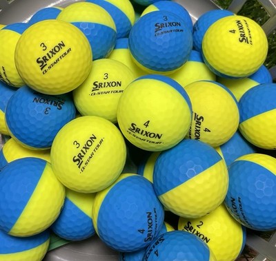 24 Srixon Q-Star Tour Divide Blue & Yellow Two Tone Used Golf