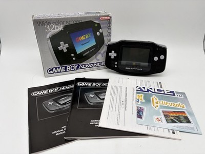 Game Boy Advance GBA Schwarz Black Konsole in OVP Komplett CIB TOP Zustand PAL 