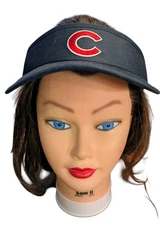 Chicago Cubs BIG C Logo MLB Visor Adjustable Strap Visor OSFM