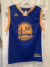 Adidas Medium NBA Jersey Golden State Warriors 35 Kevin Durant-Blue