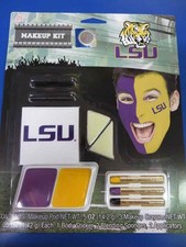 LSU Tigers SEC Makeup Kit NCAA Football College Game Day Costume Accessory