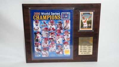 St. Louis Cardinals 2006 World Series Champions Plaque w/ Card