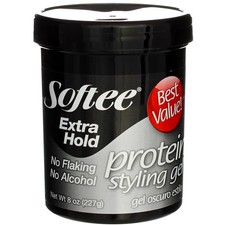 4 Pack Softee Extra Hold Protein Styling Gel, 8 oz