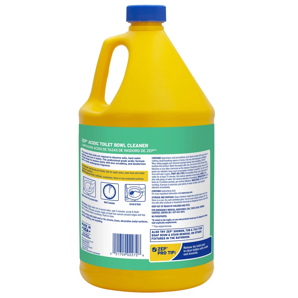 Zep Acidic Toilet Bowl Cleaner - 1 Gallon (Case of 4) R43710 - Image 3 of 4