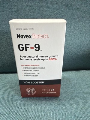 Novex Biotech GF-9 Growth Supplement - 84 Capsules Exp. 09/2026