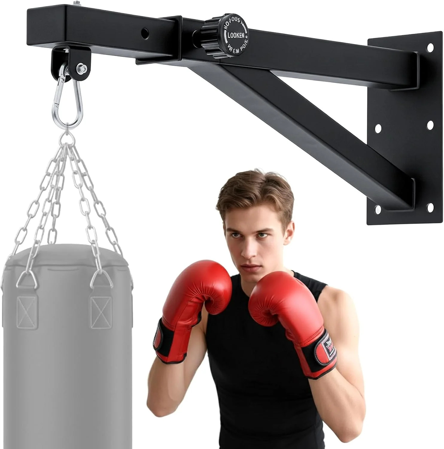 Support mural robuste personnalisé pour sac de boxe avec barre de traction Mr Price Sport pour salle de Muay Thai