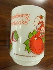 Anchor Hocking 1980 Vintage Milk Glass Strawberry Shortcake Coffee Cup  Mug