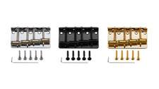 KAISH Vintage Style Bass Guitar Bridge with Threaded Saddles fits J Bass/P Bass