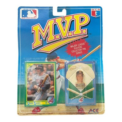 1990 MVP Major League Players Collector Pin Series Brook Jacoby Cleveland