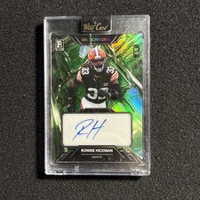 2023 Wild Card WCG-A Ronnie Hickman Wild Chrome Green Auto RC 9/9