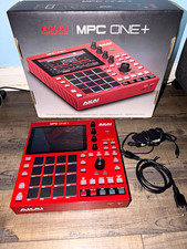 Akai Professional MPC One Red Sampler  Sequencer w/ Box  Power Adapter