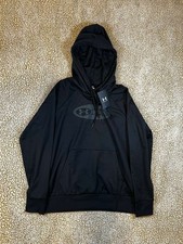 Under Armour Women  s Pullover Hoodie Black size Medium Loose Fit NWT