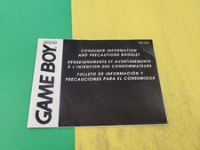 Game Boy Consumer Information And Precautions Booklet Fold Out DMG-USA-7