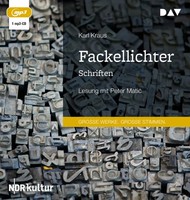 Fackellichter. Schriften, 1 Audio-Cd, 1 MP3 | Karl Kraus | Deutsch | Audio-Cd