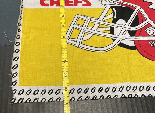 Vintage 1994 Kansas City Chiefs Helmet Quarterback Fabric Pillow Bag 34" x 16" - Picture 5 of 7