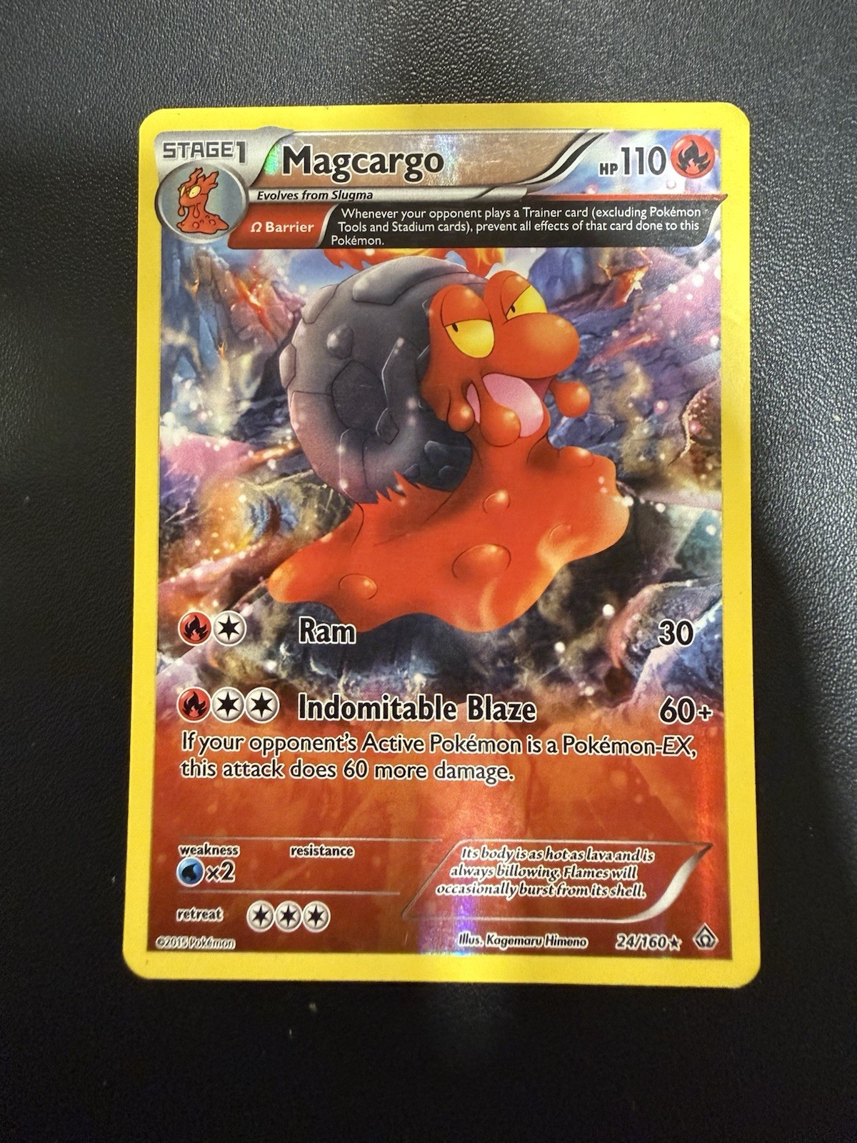 x1 Magcargo - 24/160 - Rare - Pokemon XY Primal Clash LP Holo
