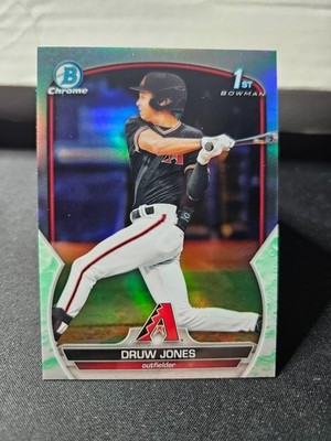 2023 Bowman - Chrome Prospects Druw Jones #BCP-25 Lunar Glow Refractor (RC)