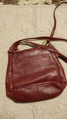 Calvin Klein Burgundy Small Crossbody Bag Zip, Adjustable Detachable Strap