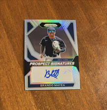 Brando Mayea 2024 Panini Prizm Prospect Signatures Silver Auto PS-BM Yankees