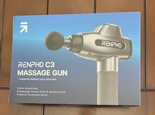 RENPHO C3 MASSAGE GUN Six Heads Twenty Speed Levels NEW In BOX