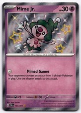 Mime Jr. -  157/091 PAF Shiny Rare SV: Paldean Fates NM on eBay