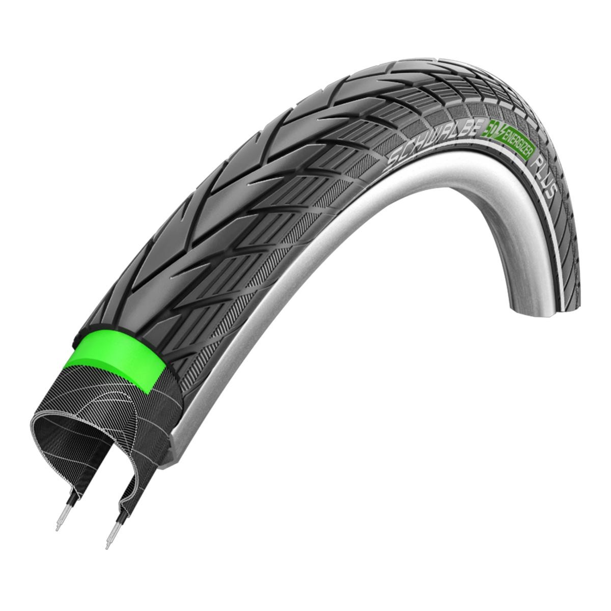 Pneu Schwalbe Energizer Plus 700x35C noir pour vélo de ville électrique
